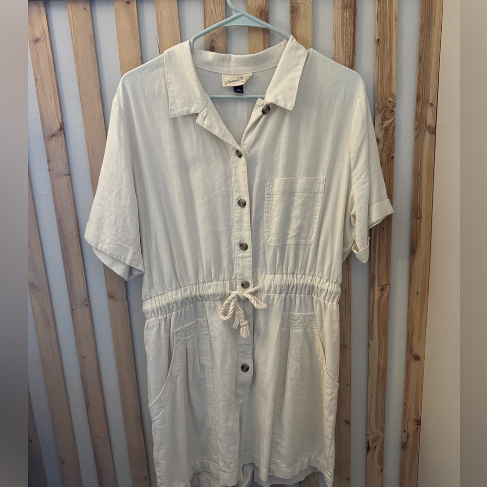 Creamy white romper